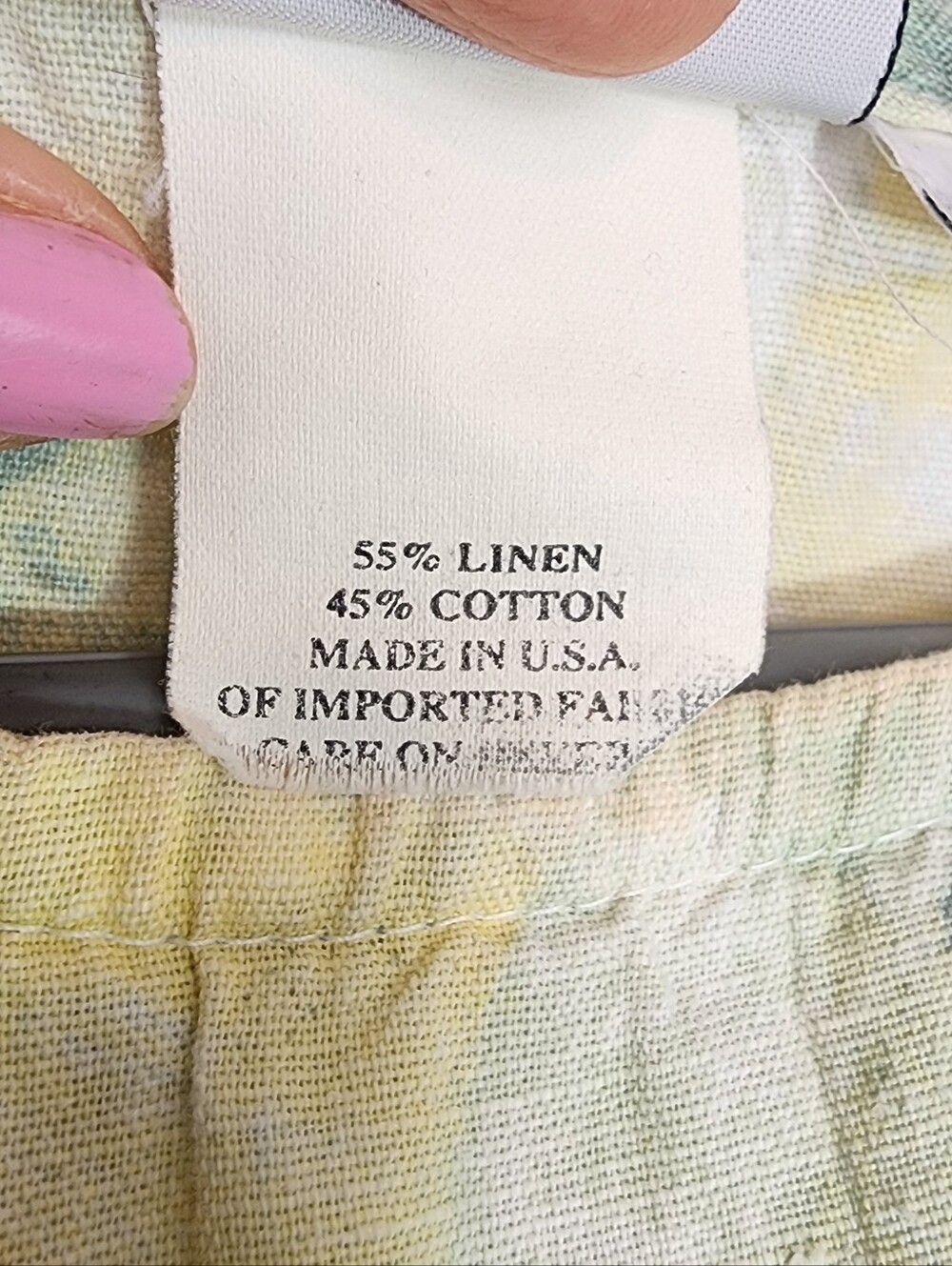 Hot Cotton by Marc Ware Linen/Cotton womens sx XL 3/4 length beachy shirt - Picture 4 of 8